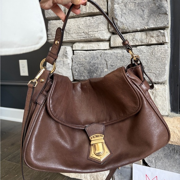 Fendi Handbags - Fendi vintage tote brown. Stunning!
